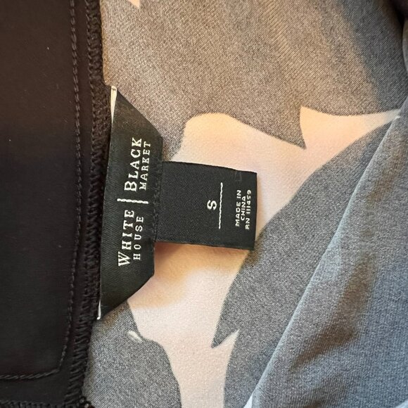 Black and White Floral Mini Dress - Picture 4 of 4